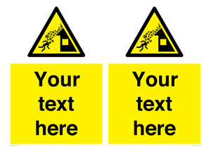 Custom warning roof avalanche